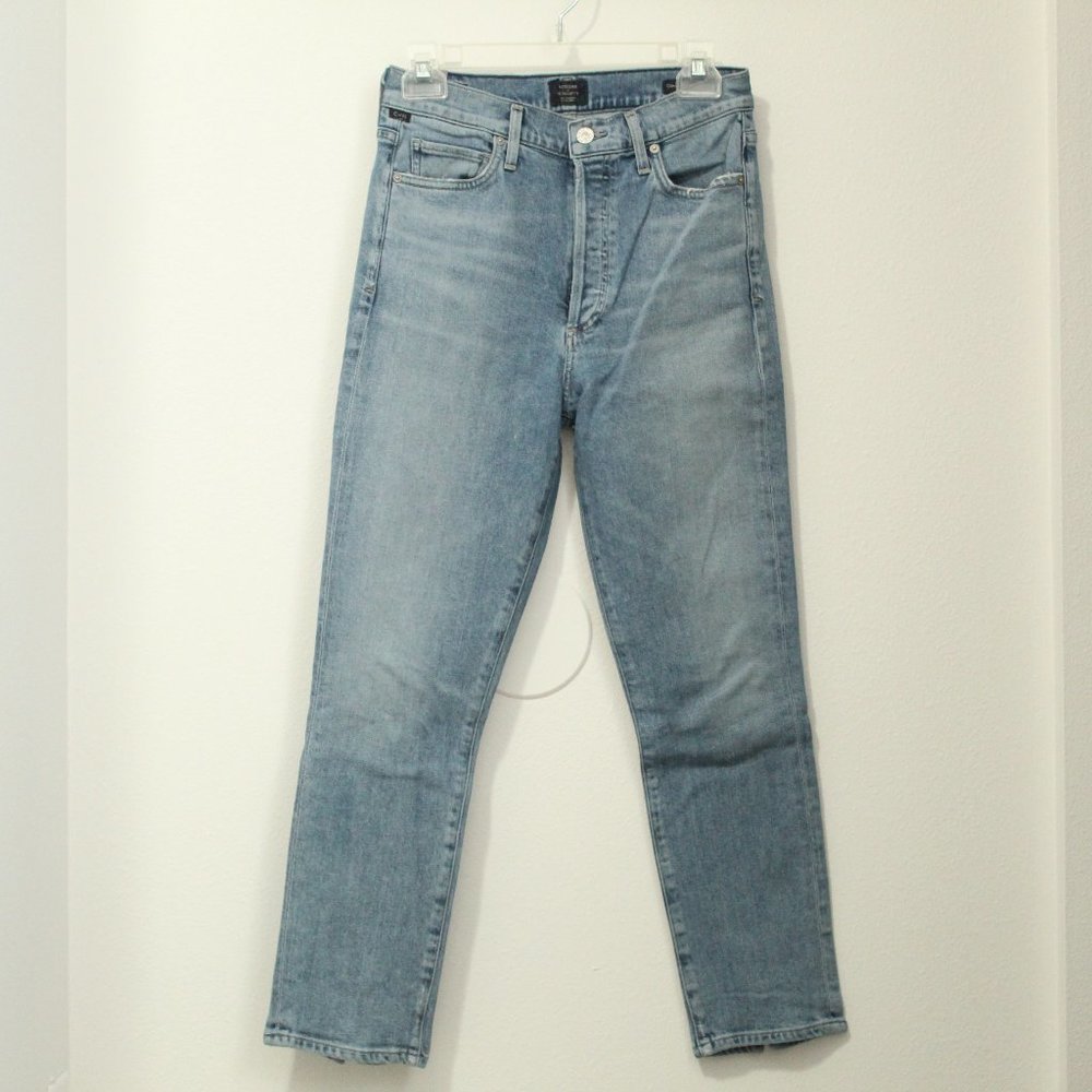 Citizens of Humanity Olivia High Waist Back Seam Crop Skinny Jeans